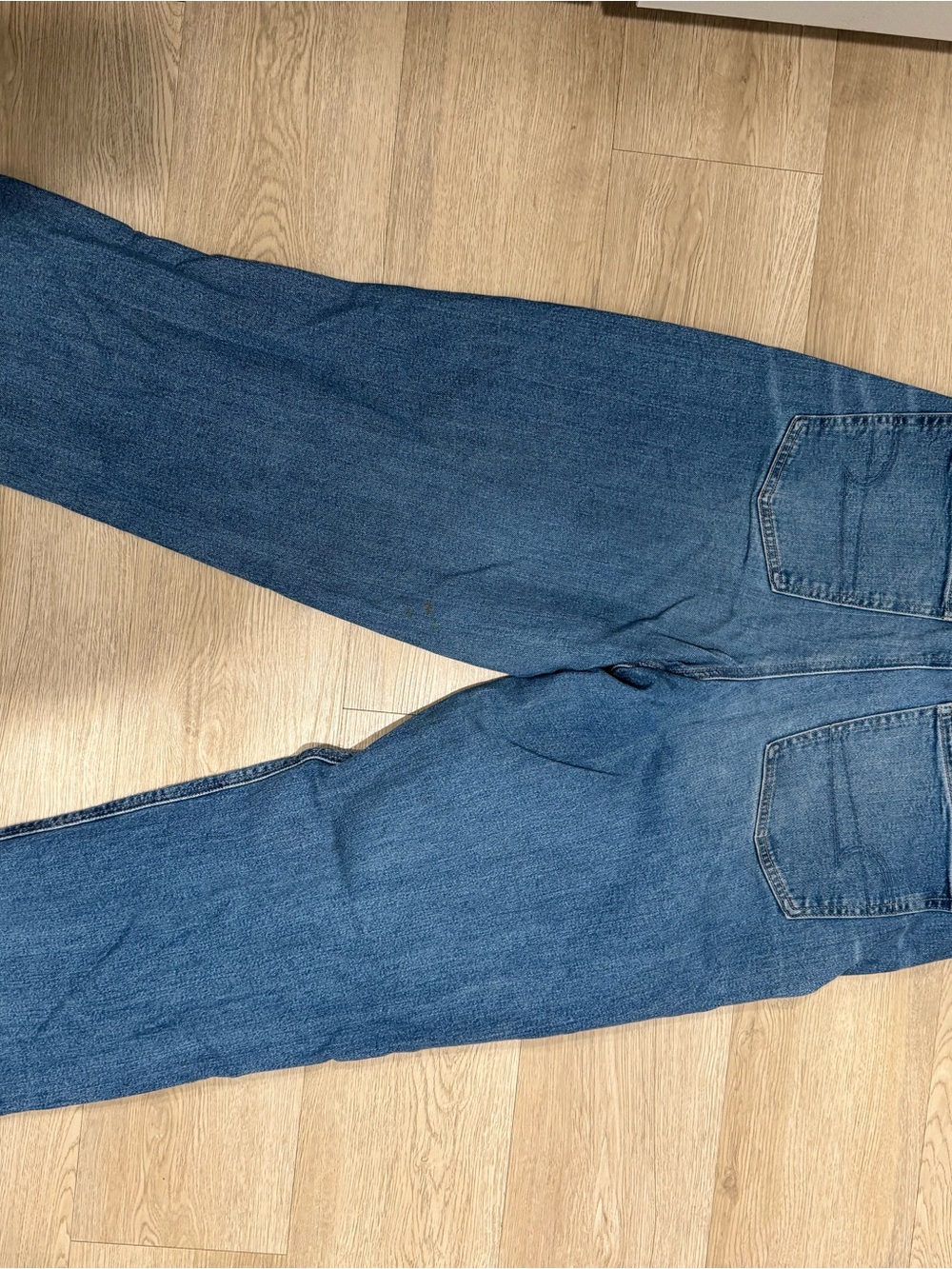 American Eagle Outfitters Women's Strigid Blue Long Jeans